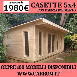 CASETTE 5x4 CIRCA (20MQ) CON E SENZA PAVIMENTO