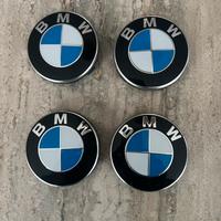 BMW - 4 Coprimozzi Ruota con bordo crom. ORIGINALE
