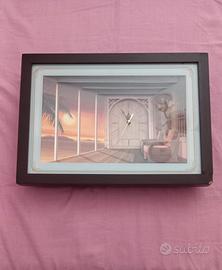 orologio con quadro 3d