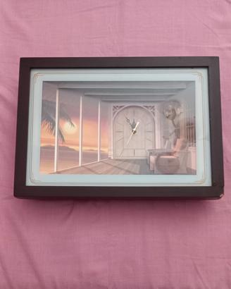 orologio con quadro 3d