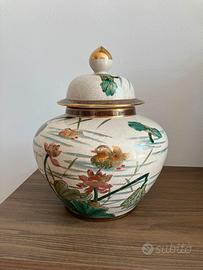 Vaso in ceramica Kutani Satsuma