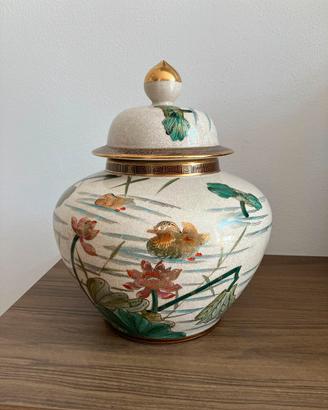 Vaso in ceramica Kutani Satsuma