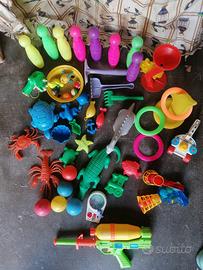 Lotto giocattoli mare spiaggia acqua