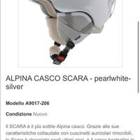Casco sci donna