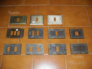 Placche in bronzo per interruttori elettrici