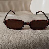 Occhiali da sole rettangolari moda Y2K