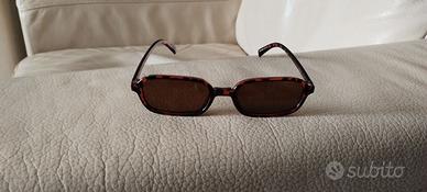 Occhiali da sole rettangolari moda Y2K