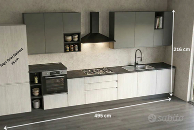 CUCINA LINEARE SU MISURA CUCINE COMPONIBILI