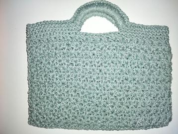 Borsa color ghiaccio brillantinato