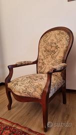 Poltrona in stile Luigi Filippo (Restaurazione)