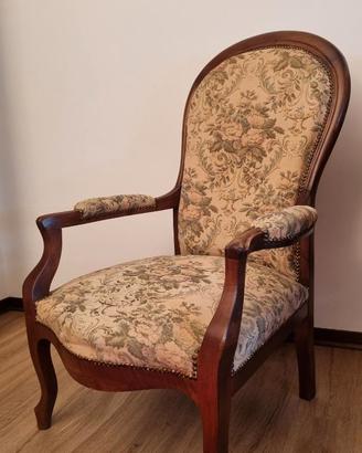 Poltrona in stile Luigi Filippo (Restaurazione)