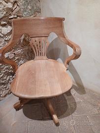 sedia vintage da barbiere