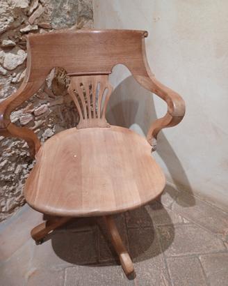 sedia vintage da barbiere