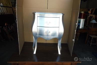 Armadio antico legno argento
