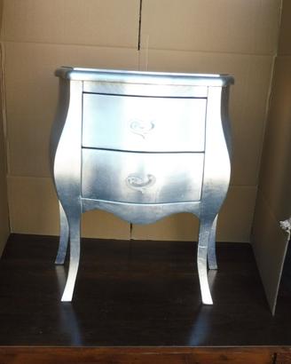 Armadio antico legno argento