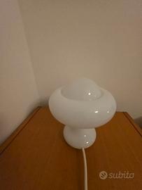 Set lampade vintage anni ’70 vetro opale