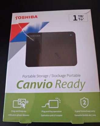 Hard Disk Toshiba Canvio Ready 1TB nuovo mai usato