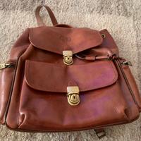 Zaino vintage in pelle  marrone Modi