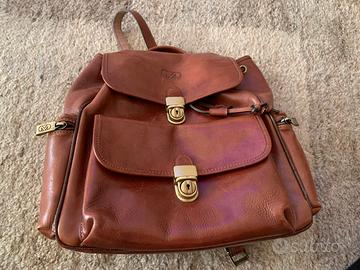 Zaino vintage in pelle  marrone Modi