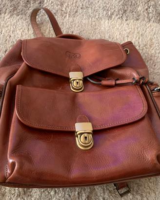 Zaino vintage in pelle  marrone Modi