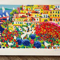 Athos Faccincani serigrafia su carta 70x100