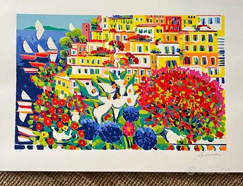 Athos Faccincani serigrafia su carta 70x100