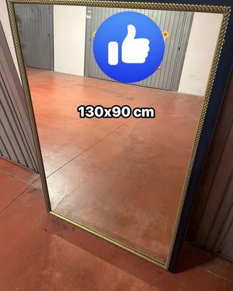 Specchio blu ( cornice legno blu - oro )