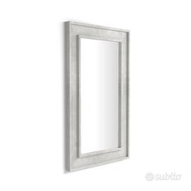 Specchio da parete - Mobili Fiver - Grigio Cemento