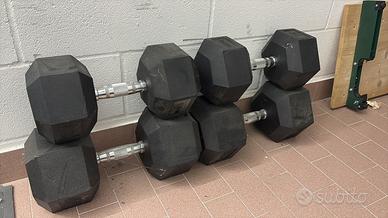 COPPIA MANUBRI 30 e 40 kg gommati