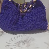 Borse fatte a mano con cordino swan all uncinetto