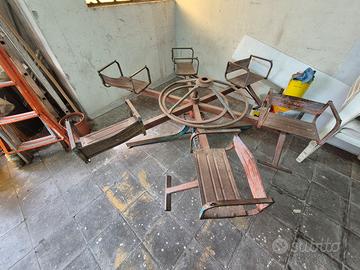 Girotondo Giostra per bambini in ferro 