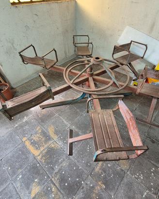 Girotondo Giostra per bambini in ferro 
