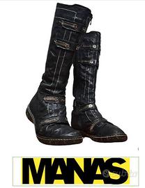 Stivali in pelle Manas n.37 foderati internamente