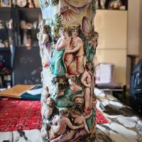 Grande vaso- Vintage Capodimonte -Classico Romano