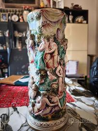 Grande vaso- Vintage Capodimonte -Classico Romano