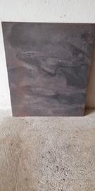 Piastra in ghisa liscia, nuova di fusione.