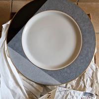 Set di 12 piatti piani con bordo dorato Eschenbach