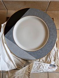 Set di 12 piatti piani con bordo dorato Eschenbach