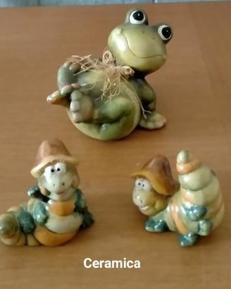 Simpatiche statuette di Animali in ceramica