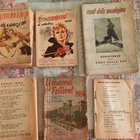 4 LIBRETTI CANZONI ANNI 50  ARCOBALENO DI CANZONI 