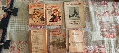 4 LIBRETTI CANZONI ANNI 50  ARCOBALENO DI CANZONI 