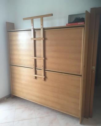Letto a castello richiudibile salvaspazio