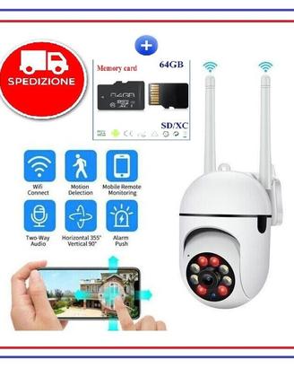 Telecamera PTZ Di Sorveglianza  Sicurezza Wireless