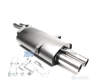 SILENZIATORE DI SCARICO BMW E46 98-07 ACCIAIO