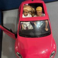 Macchina Barbie maggiolone+ken+barbie