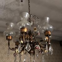 Lampadario antiquariato a 6 luci (Art.3286)