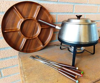 Set Fonduta Alessi art.500 in acciaio inox 18/10