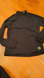 Maglia tecnica Mico nera mezza zip uomo