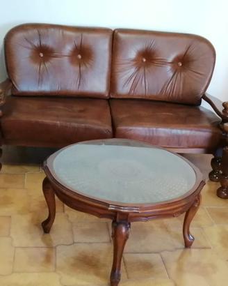 divano con poltrone in vera pelle Design moderno 