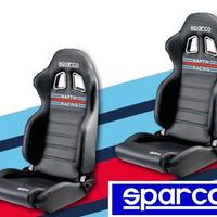 Kit 2 sedili SPARCO MARTINI RACING in similpelle
